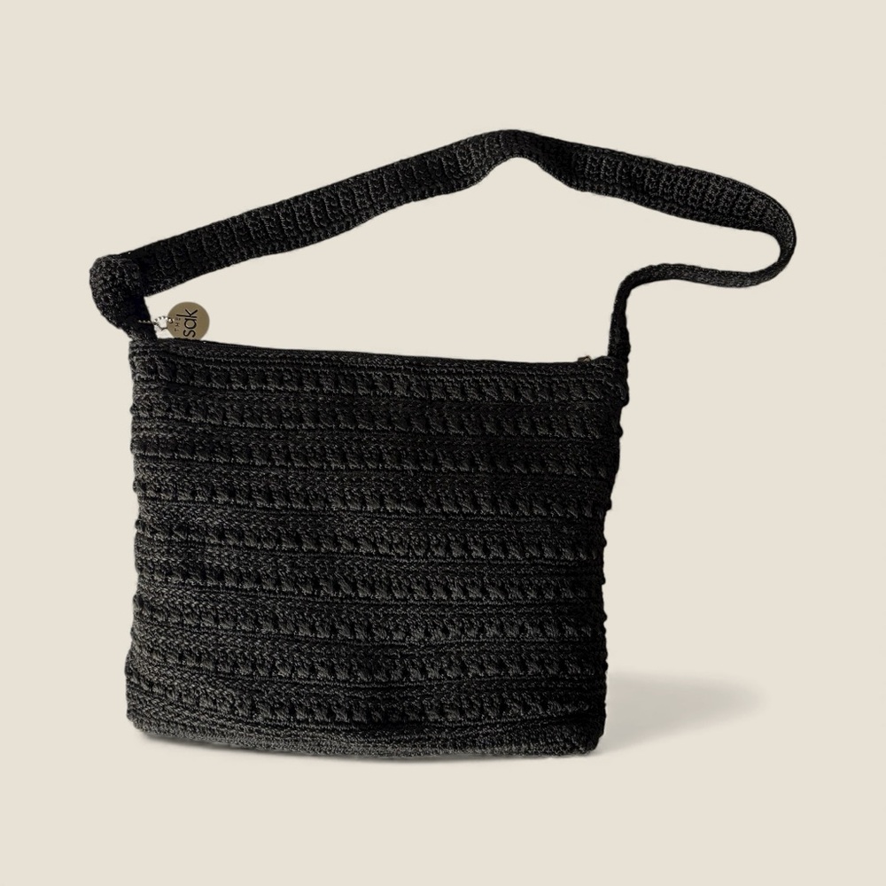 The Sak Black Crochet Shoulder Purse - Picture 4 of 7